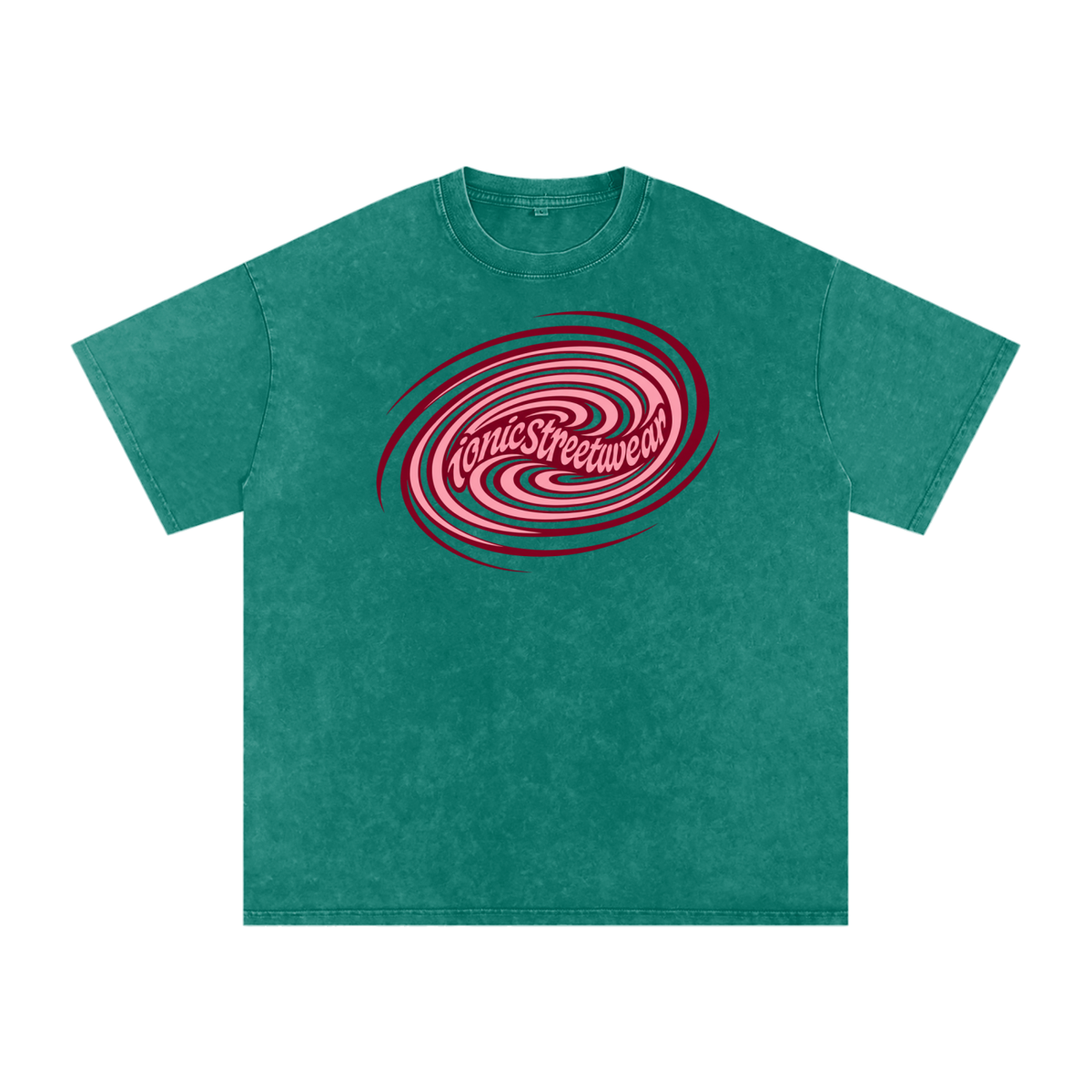 IONIC Oxblood Orbit Tee · Dark Green · 6
