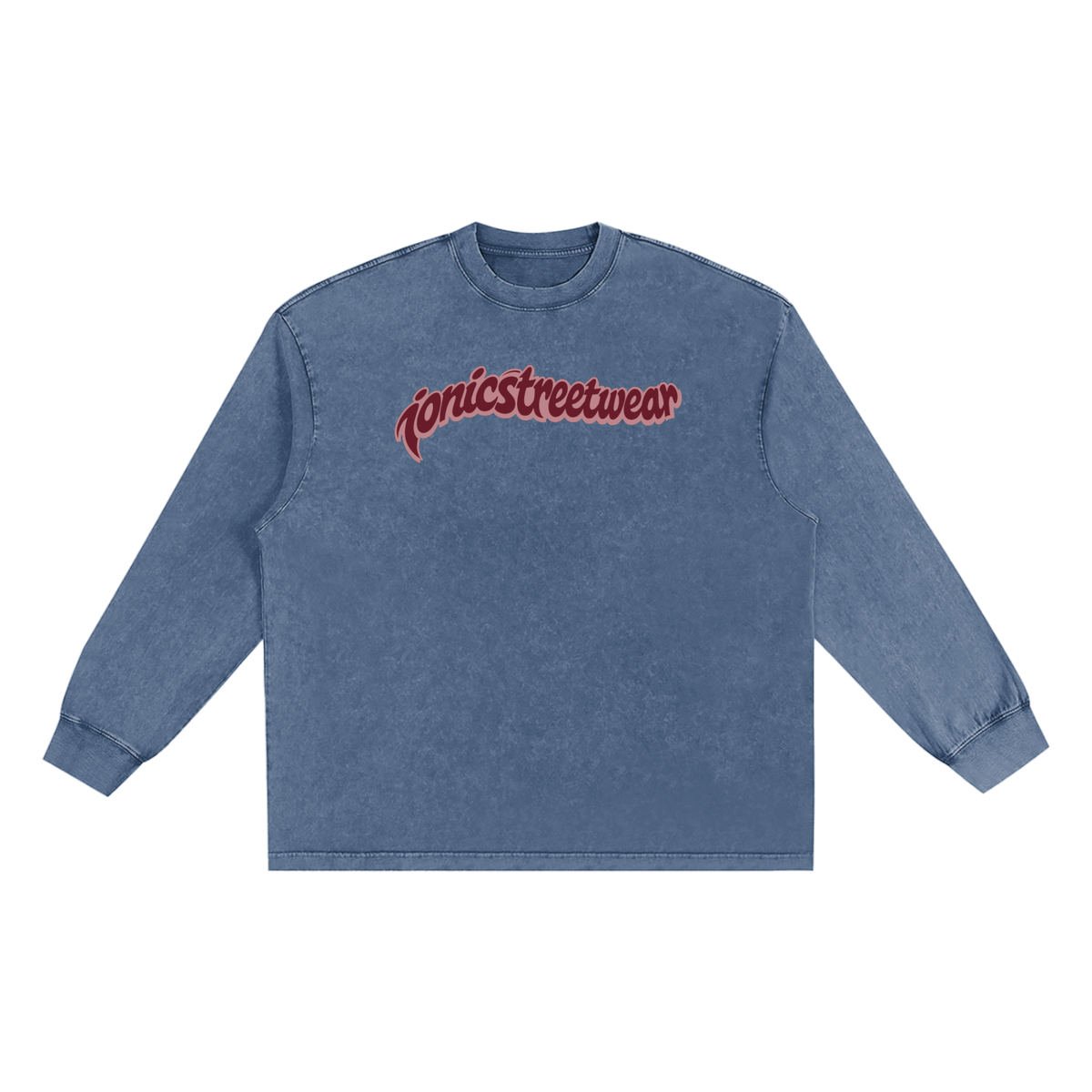 IONIC Oxblood Script Edge Tee · Royal Blue · 6