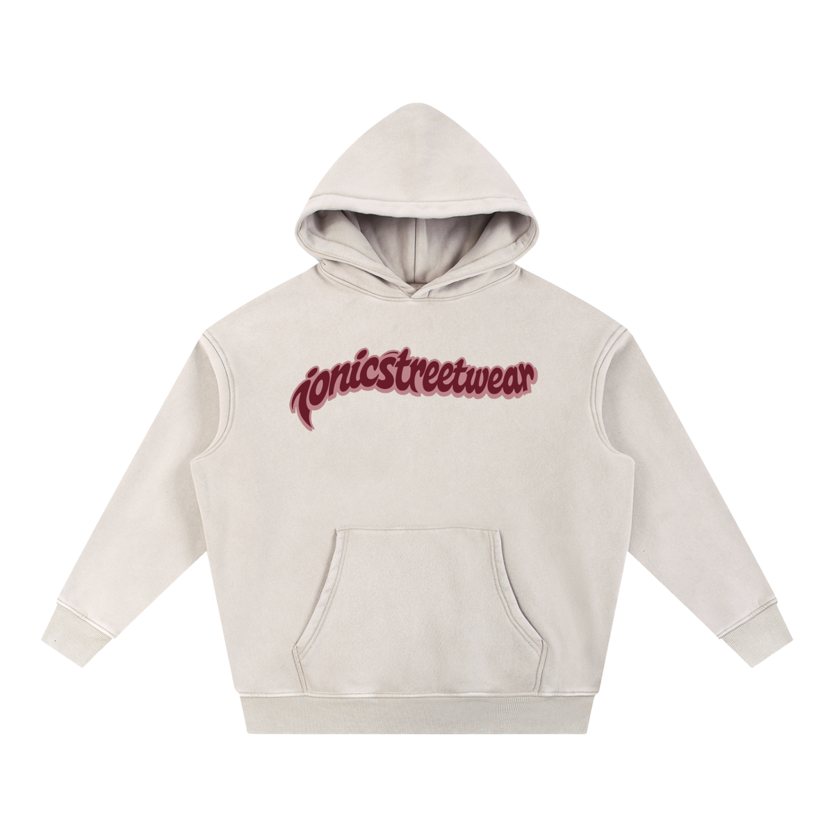 IONIC Oxblood Script Hoodie · Mild Apricot · 6