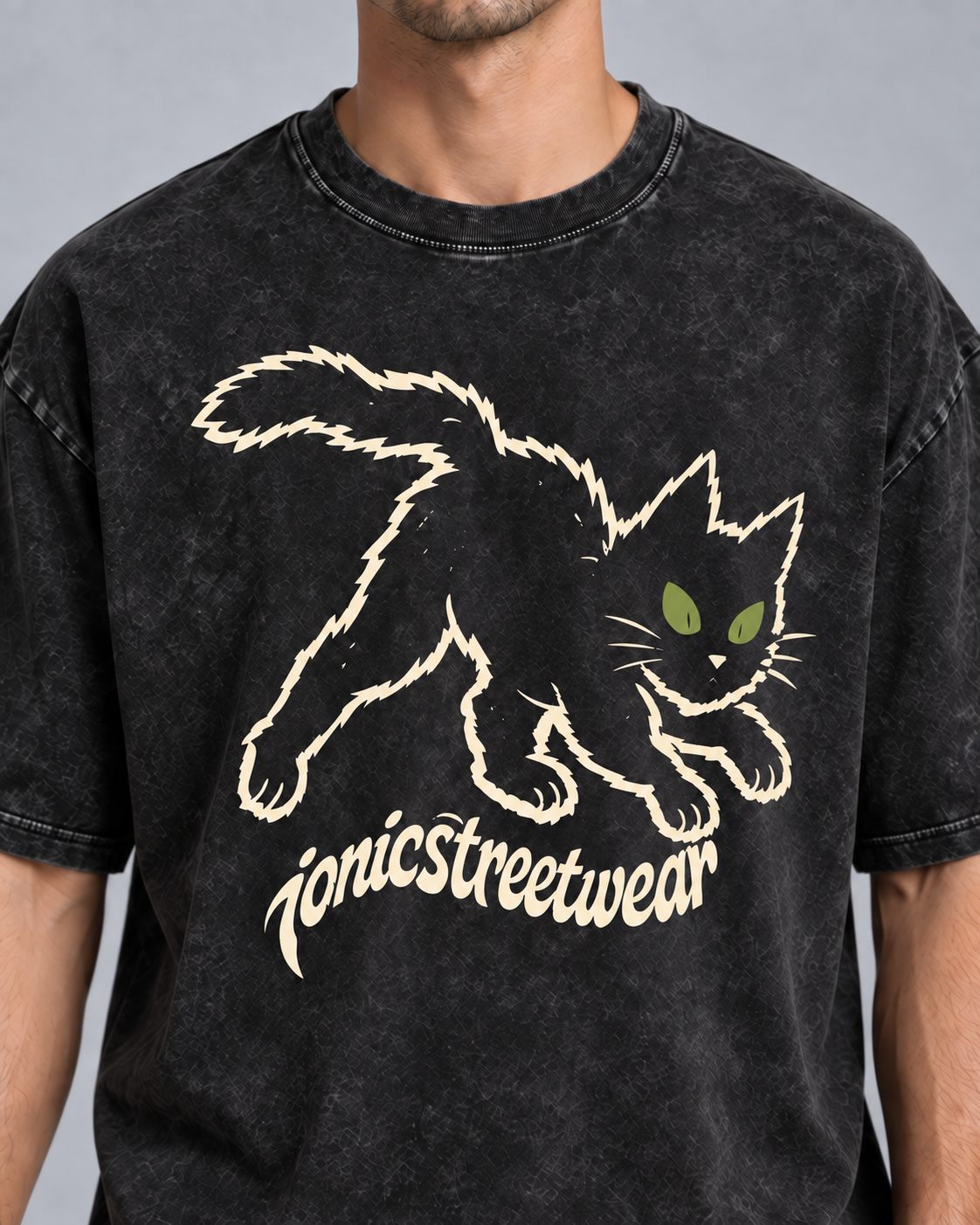IONIC Alley Cat Tee · Black · 4