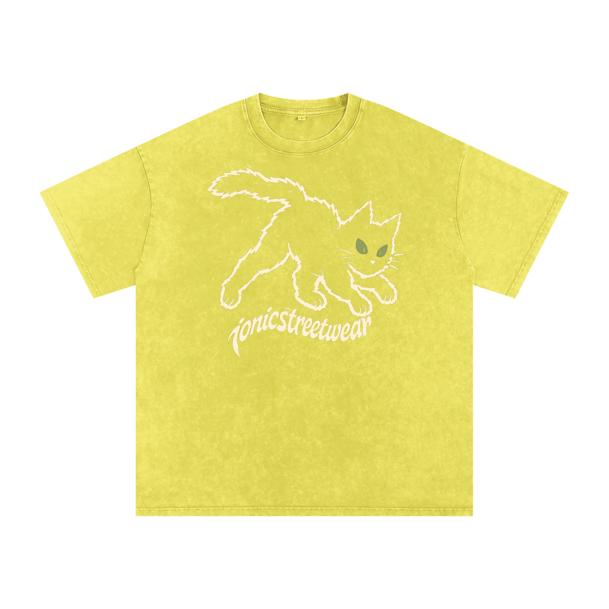 IONIC Alley Cat Tee · Olive Yellow · 6