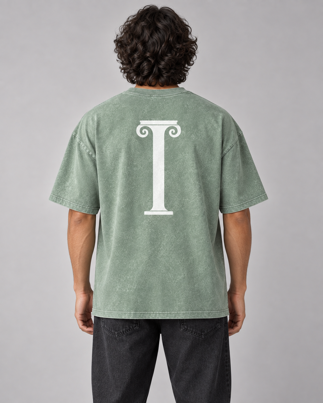 IONIC Column Wash Tee · Bohnengrün · 3