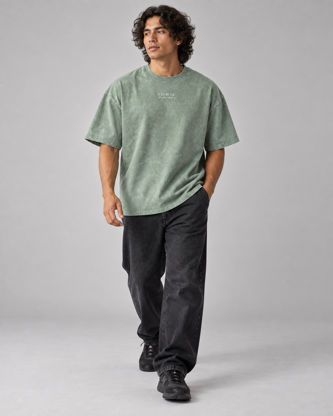 IONIC Column Wash Tee · Bohnengrün · 5