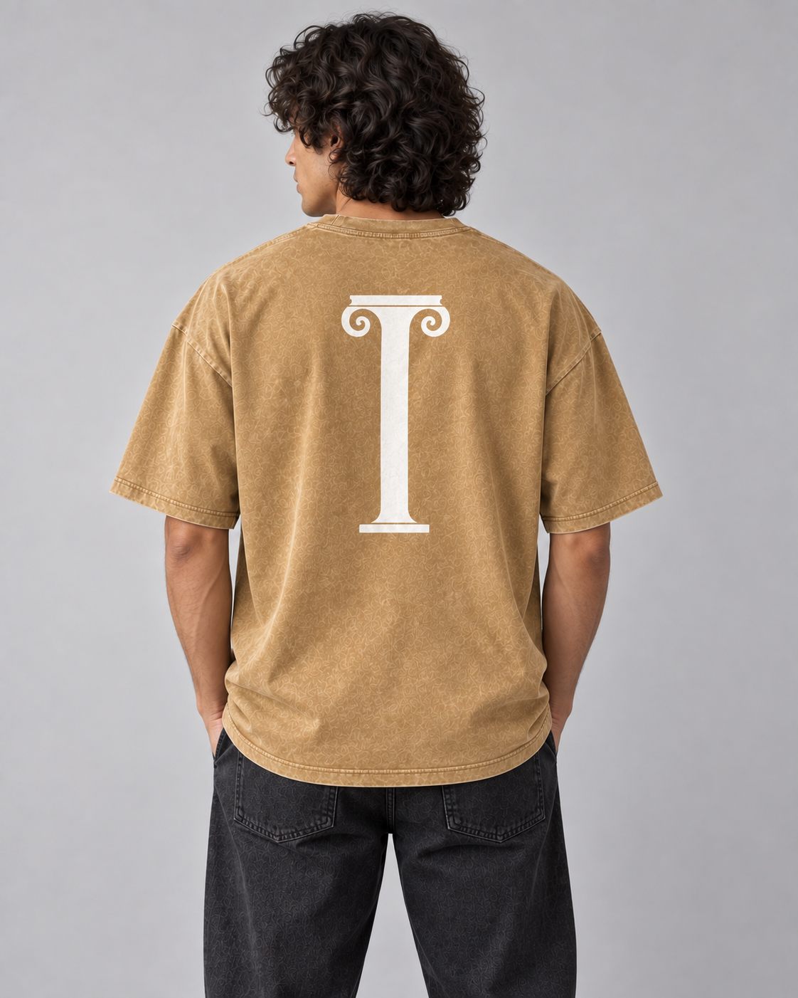 IONIC Column Wash Tee · Light Brown · 3