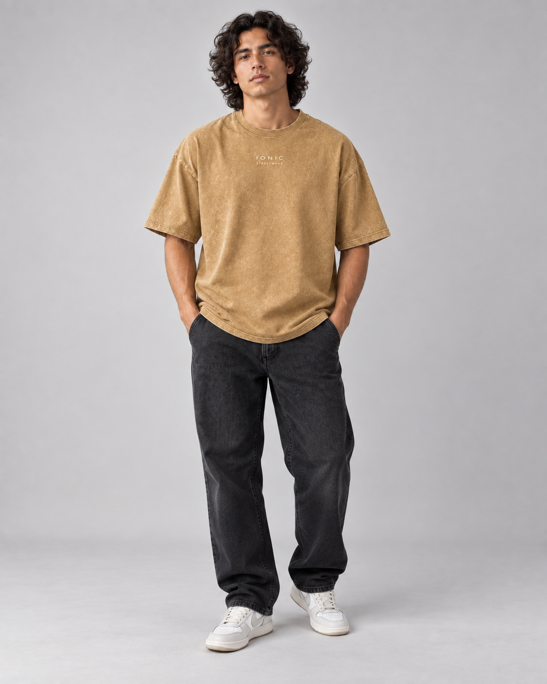 IONIC Column Wash Tee · Light Brown · 5