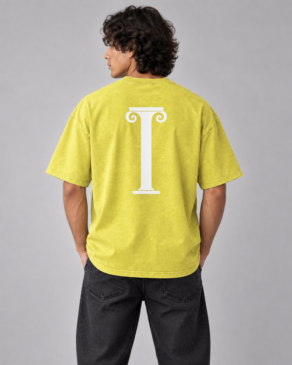 IONIC Column Wash Tee · Olive Yellow · 3
