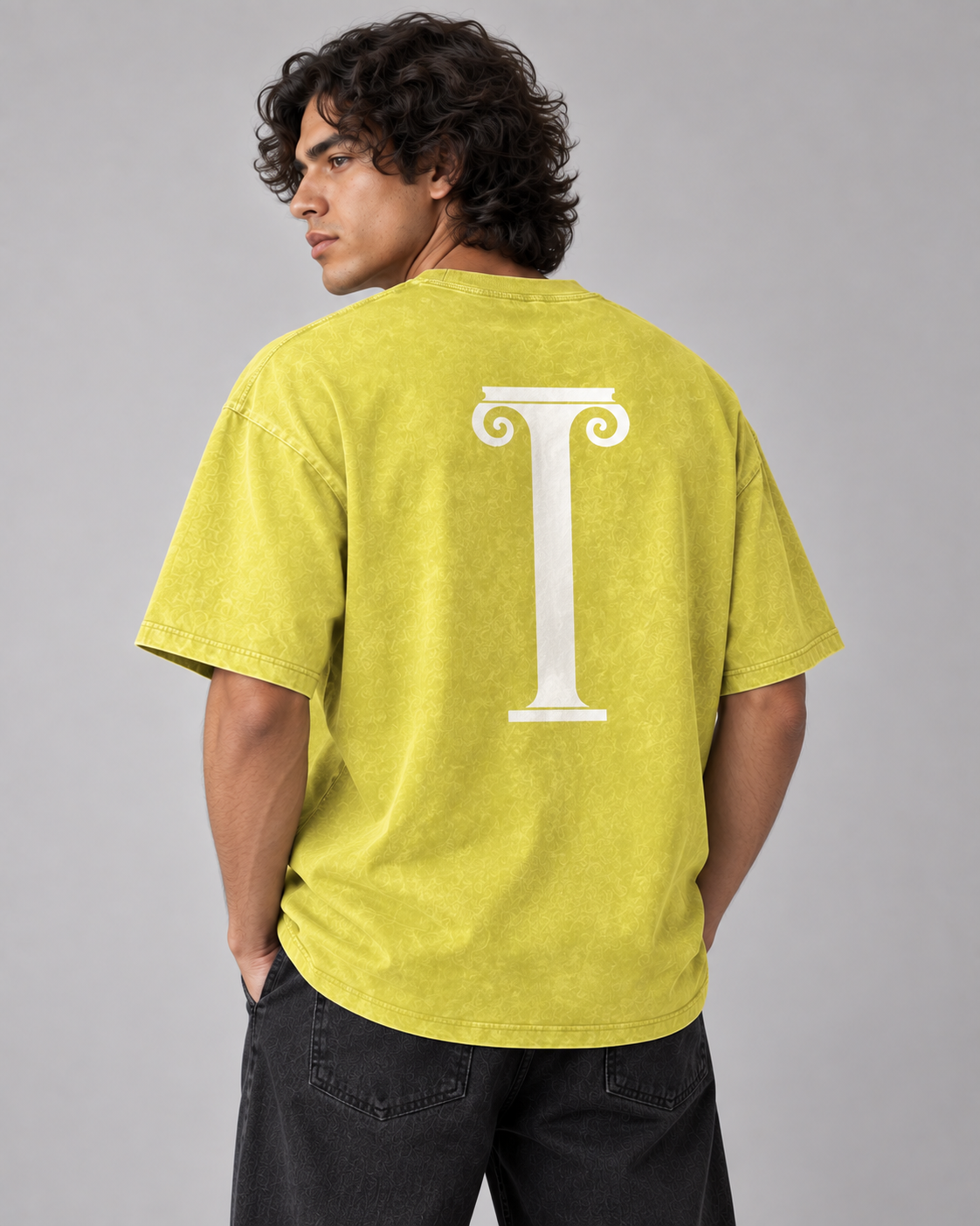 IONIC Column Wash Tee · Olive Yellow · 4