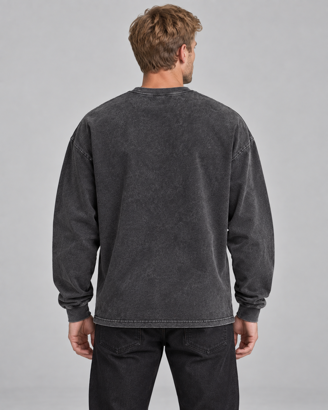 IONIC Oxblood Script Edge Tee · Black · 3