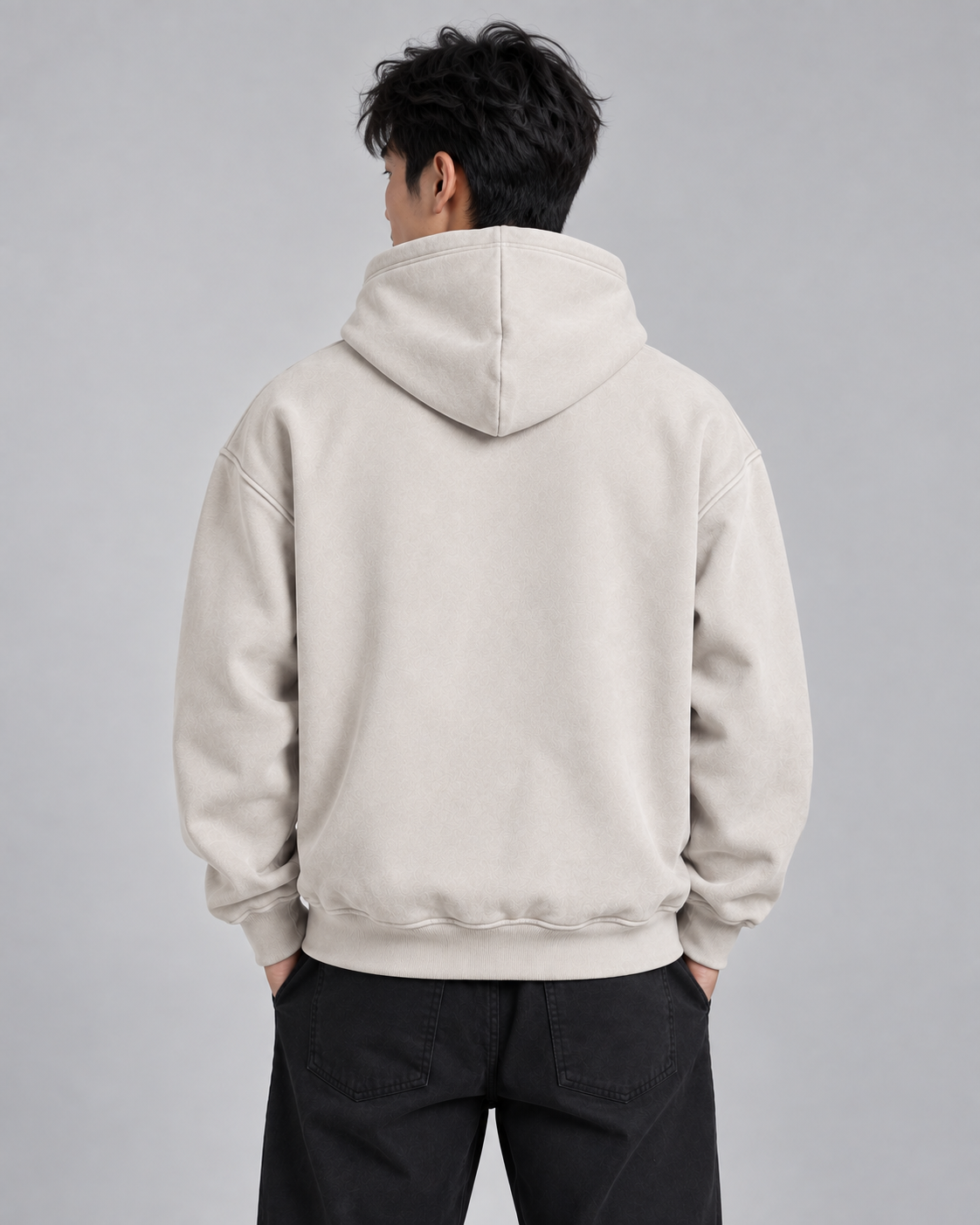 IONIC Oxblood Script Hoodie · Mild Apricot · 3