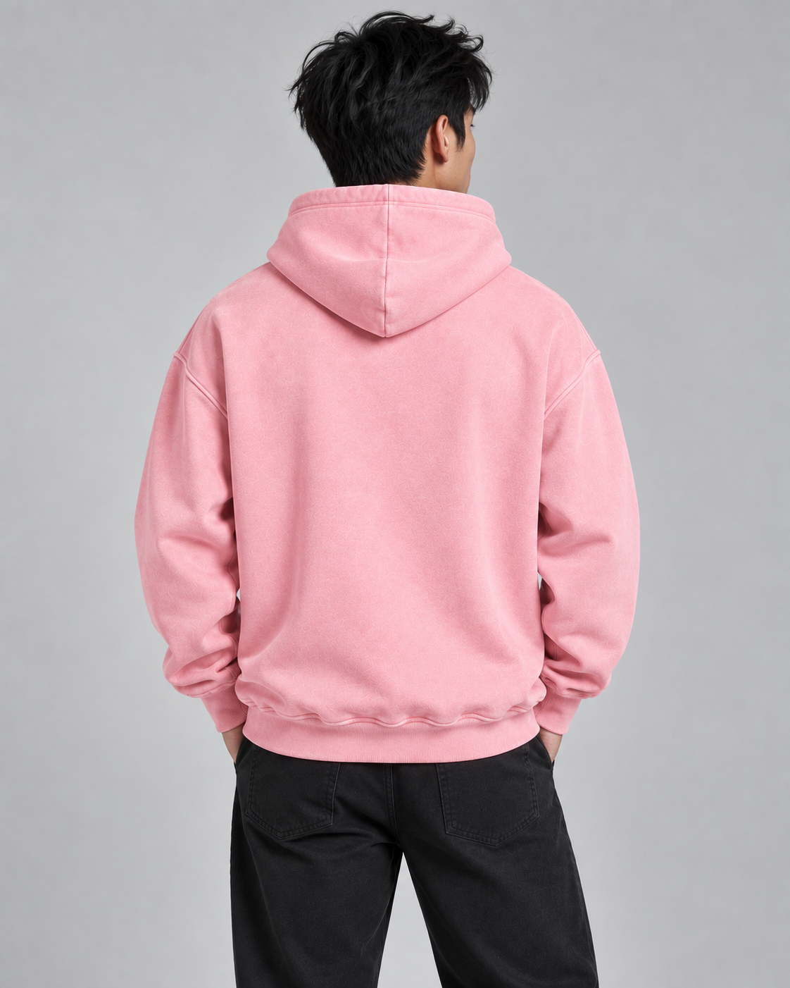IONIC Oxblood Script Hoodie · Pink · 3