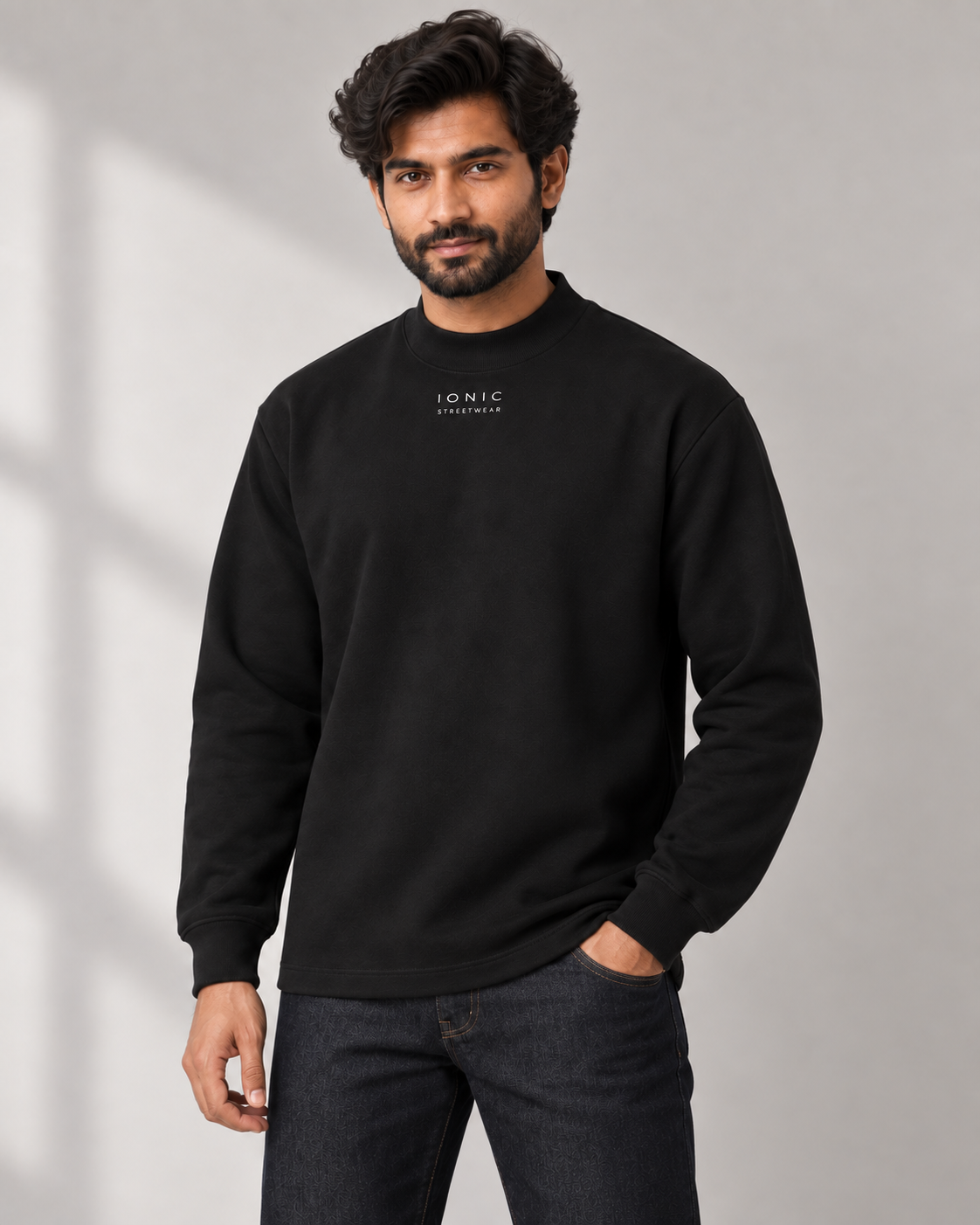 IONIC Mock Neck 330 · Black · 1