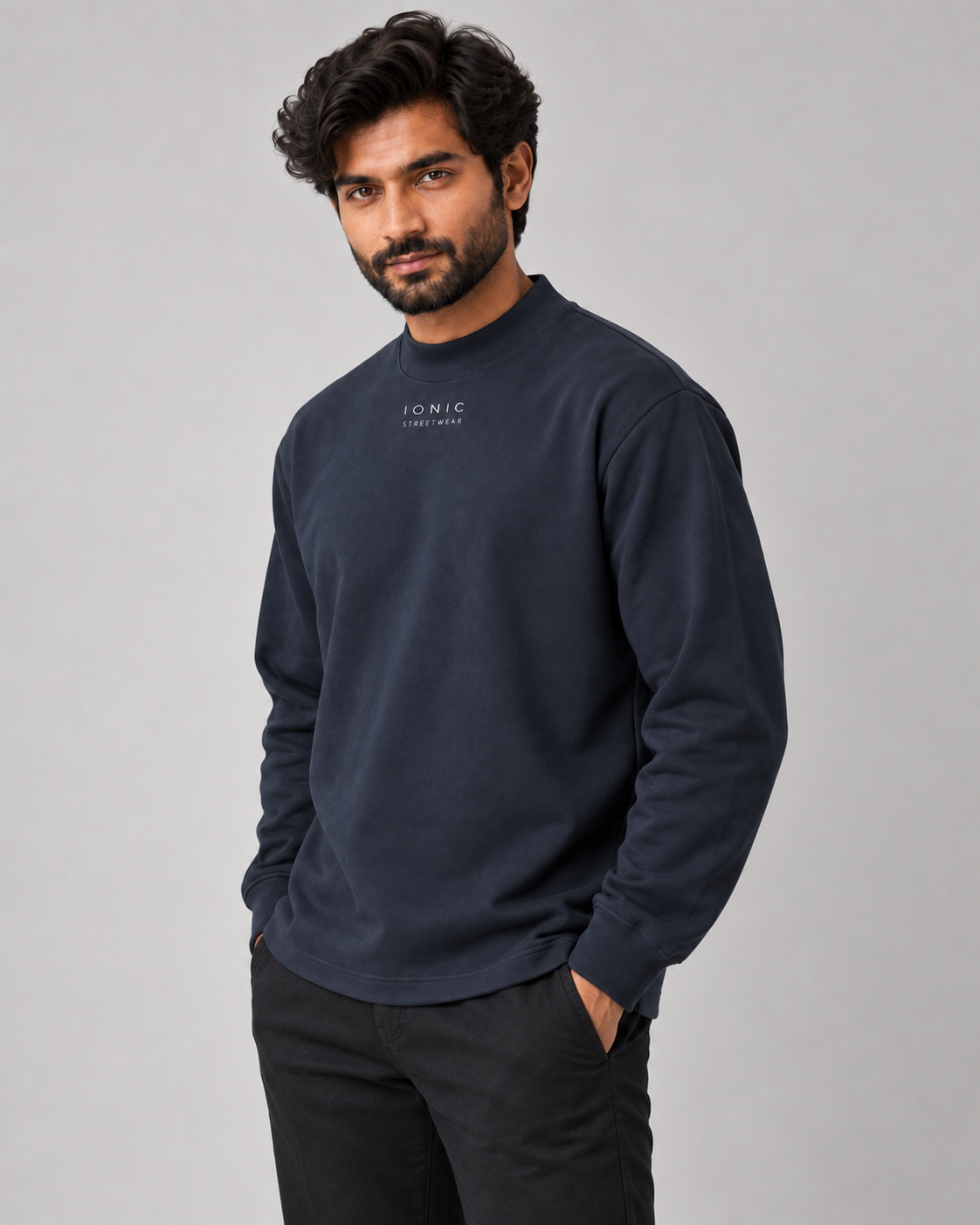 IONIC Mock Neck 330 · Royal Blue · 2