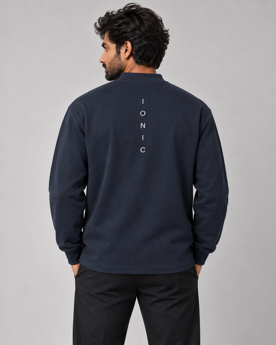 IONIC Mock Neck 330 · Royal Blue · 3