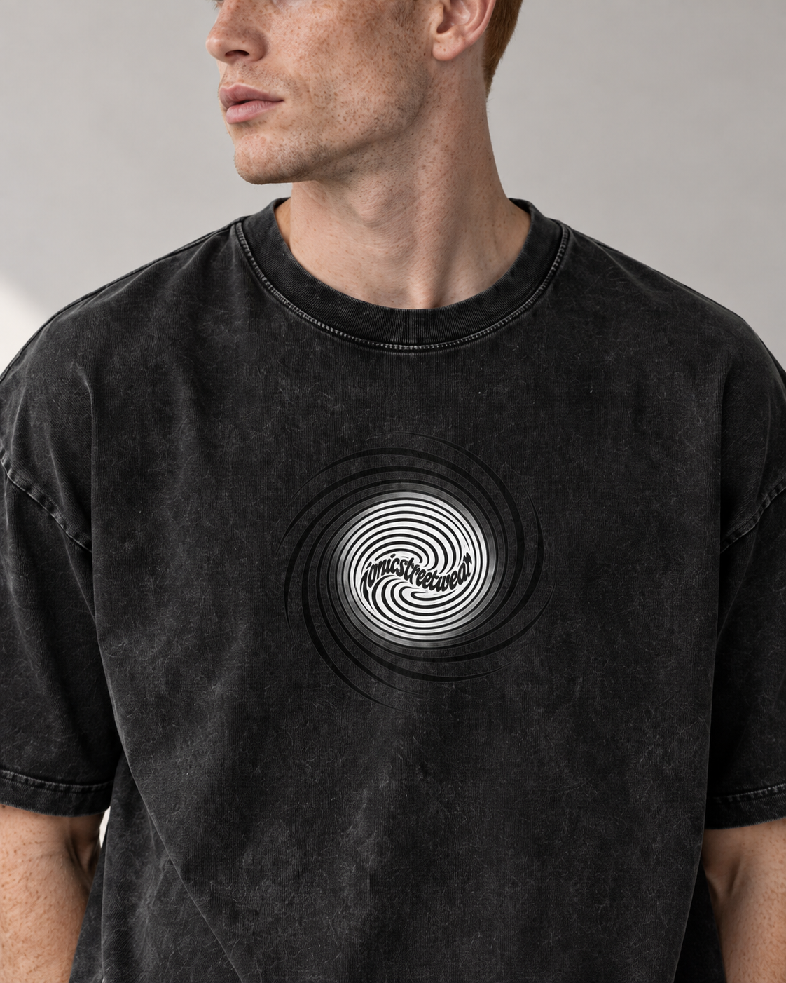 IONIC Spiral Wash Tee · Black · 4