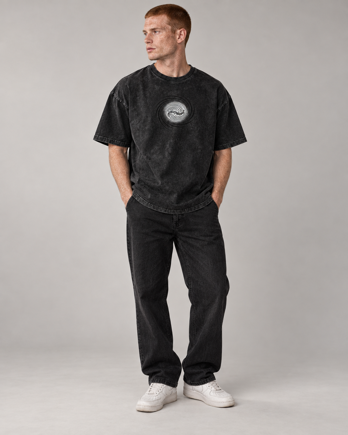 IONIC Spiral Wash Tee · Black · 5