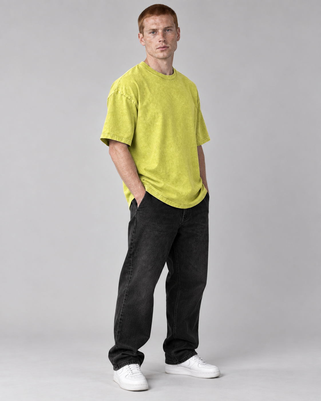 IONIC Spiral Wash Tee · Olive Yellow · 2