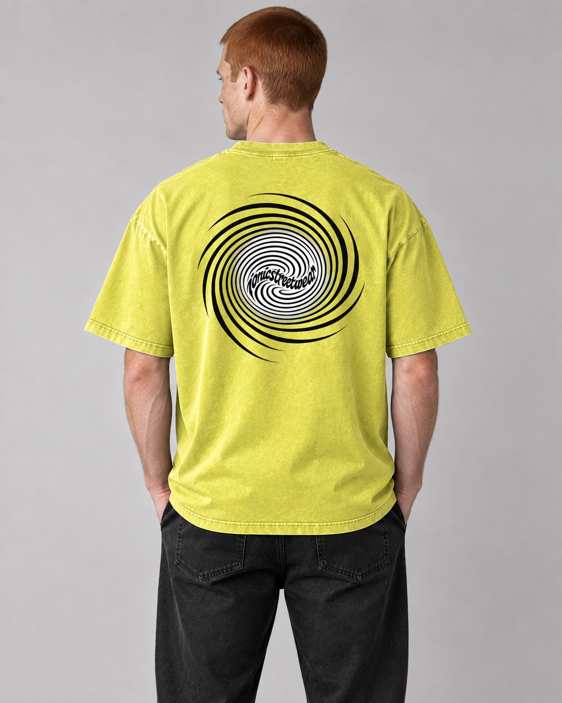 IONIC Spiral Wash Tee · Olive Yellow · 3