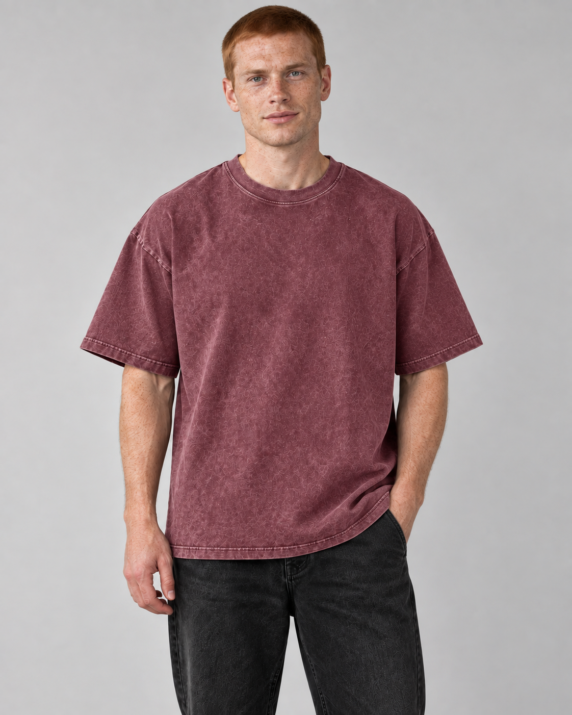IONIC Spiral Wash Tee · Red · 1