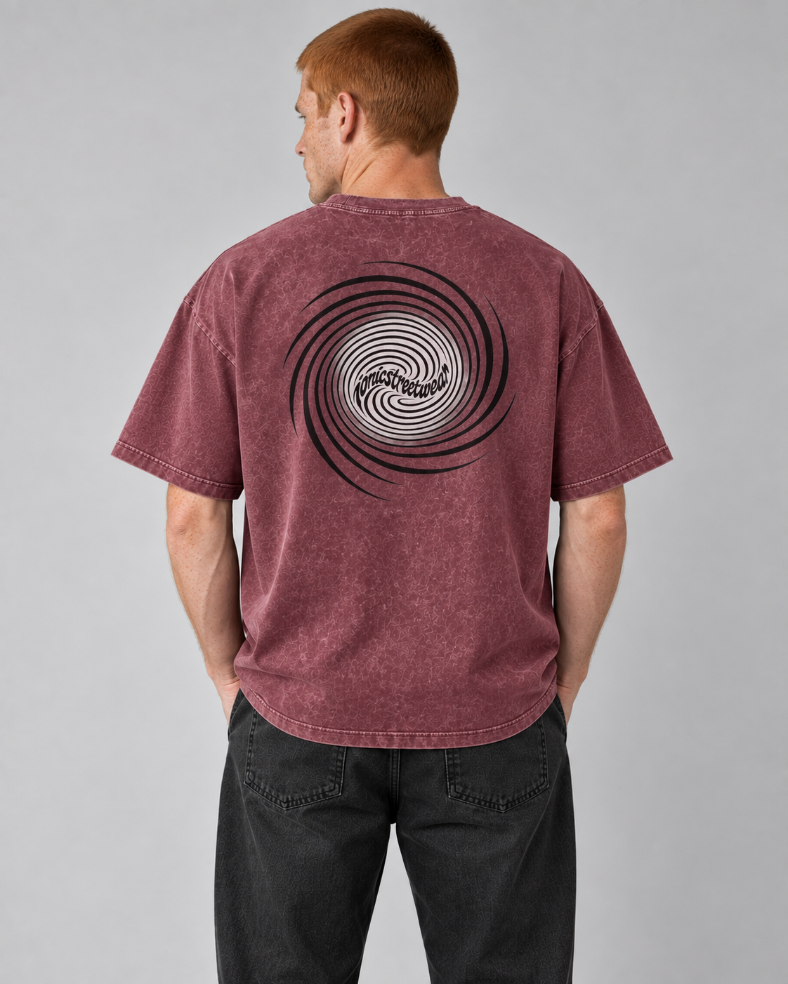 IONIC Spiral Wash Tee · Red · 3
