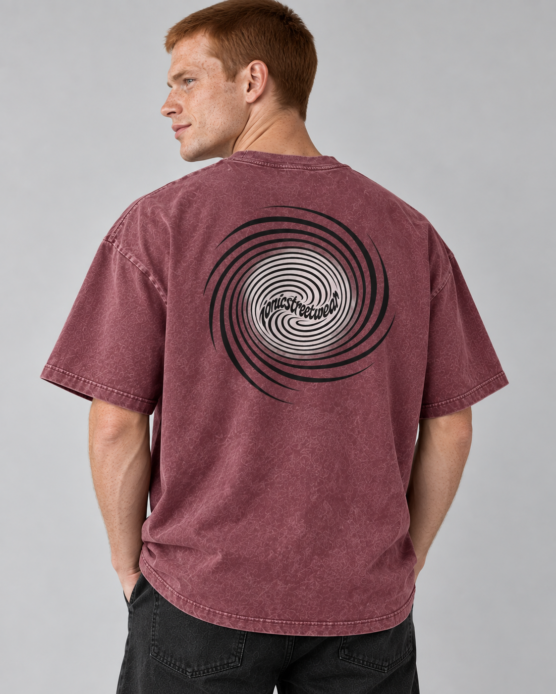 IONIC Spiral Wash Tee · Red · 4